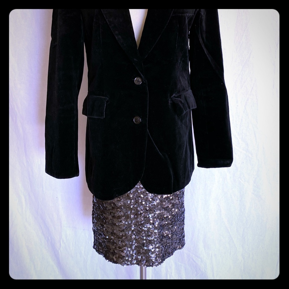 Sequin stretch pencil skirt